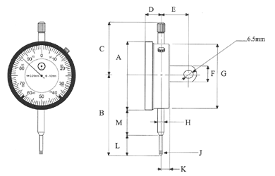 Recalibrate Dial Gauge 25mm travel x 0.01mm