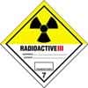 Self-Adhesive Radiation Sign 250mm x 250mm