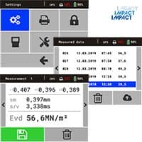 Light Weight Deflectometer with 1000 test memory