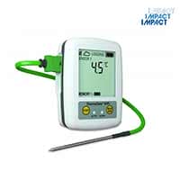 Two channel type K thermocouple logger without probes