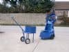 Multiflow Mixer 56 litre mix capacity, with Pan Trolley 240V, 50Hz C/W 2 Wheels & Front Leg